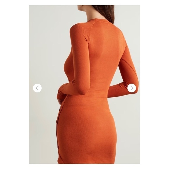 ALIX NYC Pratt Burnt Orange Cutout Long Sleeve Bodycon Mini Dress Size S NWT - Picture 9 of 16